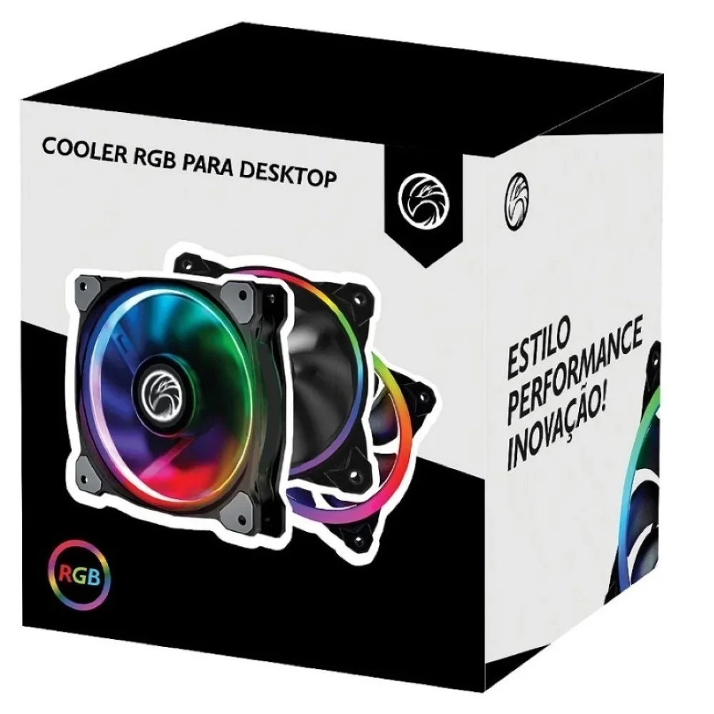 Imagem 5 de 5 do produto Kit Cooler FAN com 3 Unidades Brazil PC, RGB - BPC-KSLIM1250-ARGB