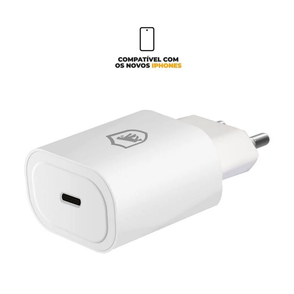 Imagem 5 de 5 do produto Kit Carregador Turbo Tipo C + Cabo Dual Shock Tipo C / Lightning + Cabo  - Gshield