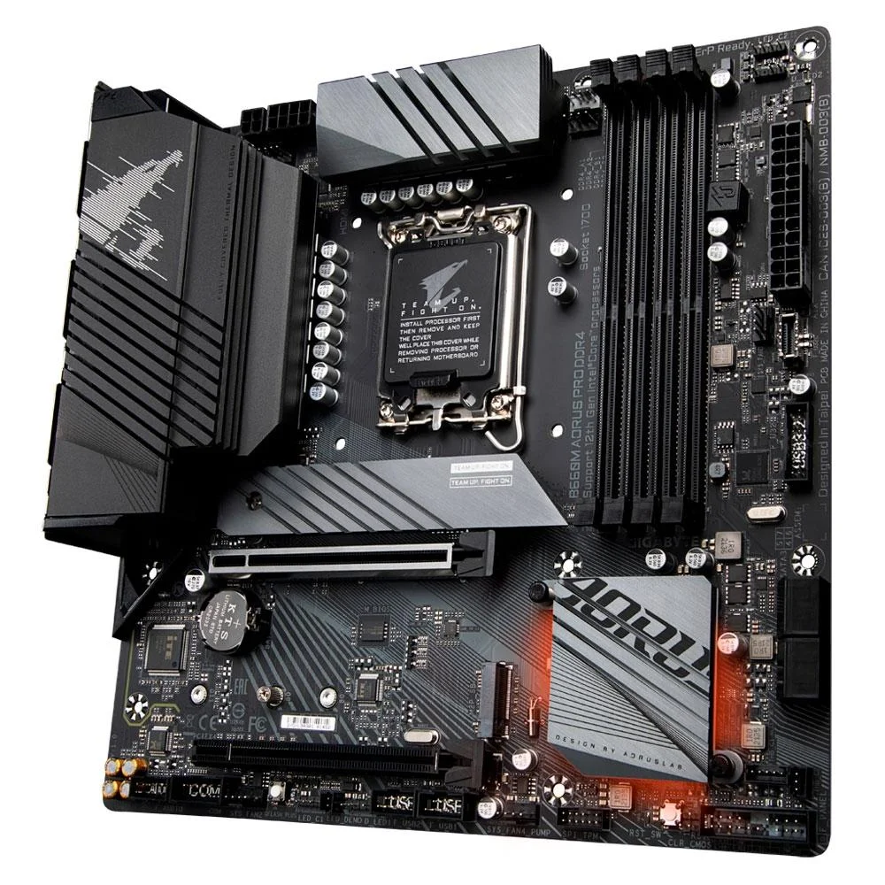 Imagem 4 de 5 do produto Placa Mãe Gigabyte B660M PRO Aorus Gaming, Intel 1700, mATX, 4x DDR4 - B660maorusproddr