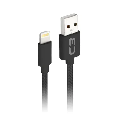 Cabo Usb Lightning 1 Metro Cb-l11bk Preto - C3plus