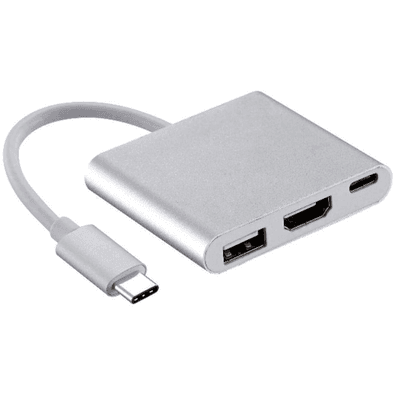 Adaptador FY Hub 3 Em 1 USB Type-c Dex S8 S9 / Plus Macbook