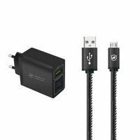 Kit Carregador Turbo Triplo E Cabo Turbo Militar Micro Usb V8 - Gshield