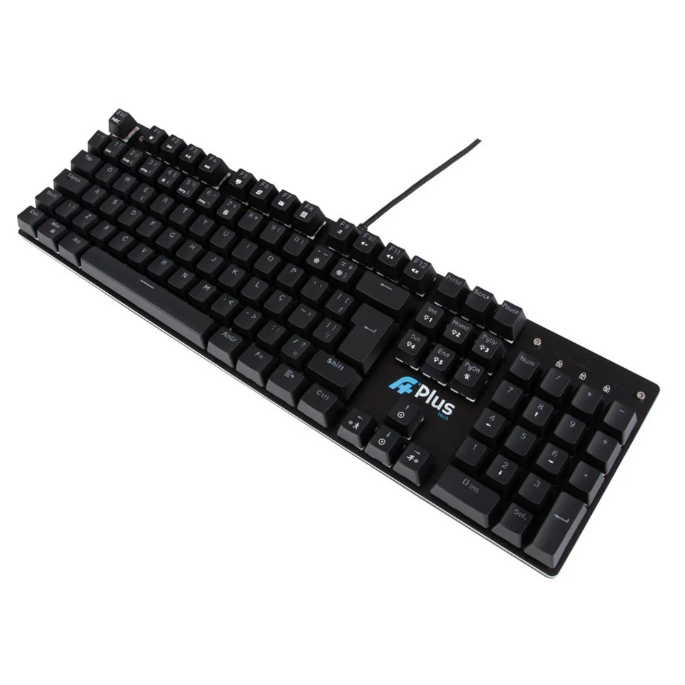 Teclado Gamer Mecanico, A+ Plus Tech, Khan, Ap-kb-3991 Rainbow, Switch Outemu Red,ABNT2 - Preto. Teclado Gamer Mecanico, A+ Plus Tech, Khan, Ap-kb-3991 Rainbow, Switch Outemu Red,ABNT2 - Preto.