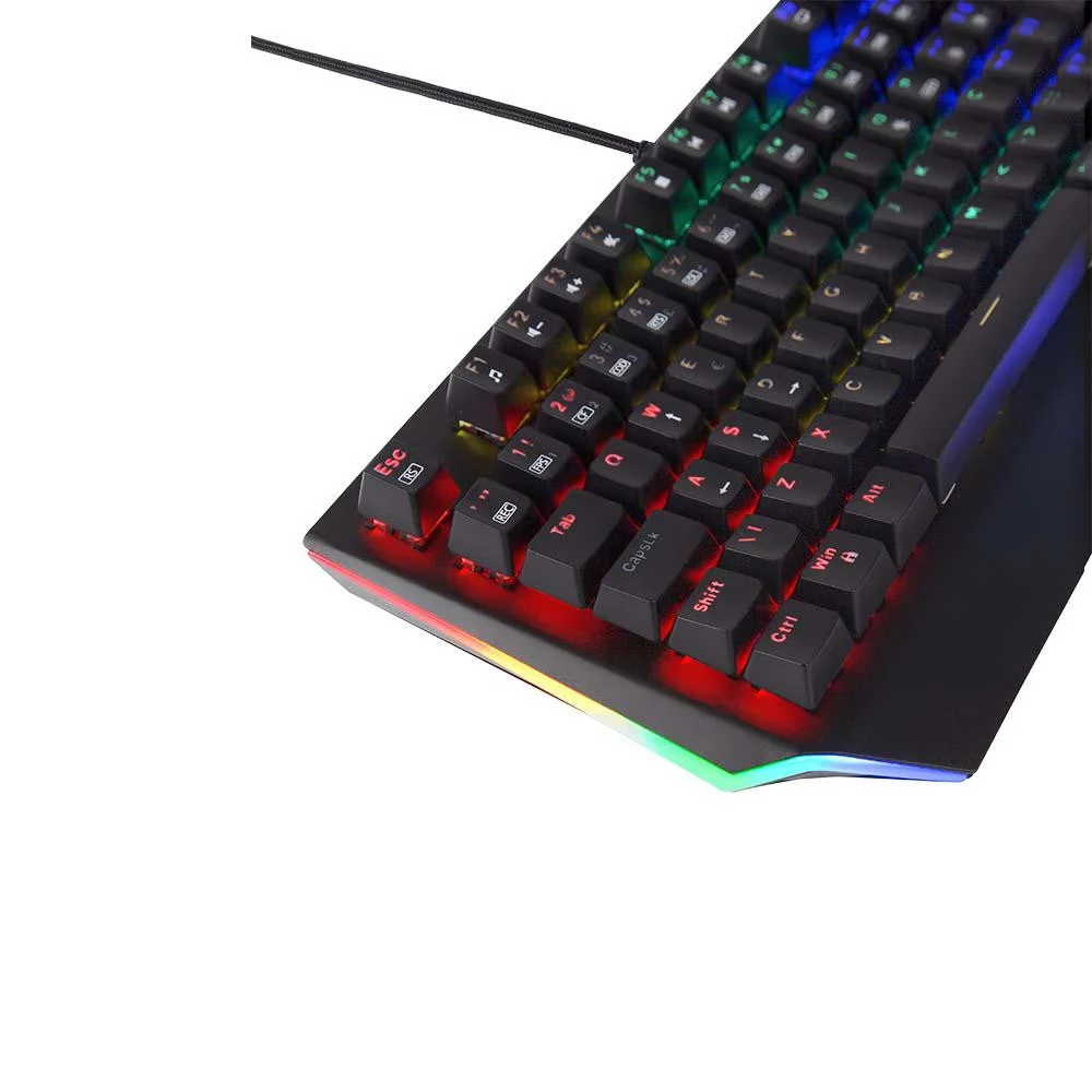 Imagem 4 de 5 do produto Teclado Gamer Aplus Tech Mizu Rainbow, Mecânico, ABNT2, Switch, Outemu Red - Ap-kb-3990.