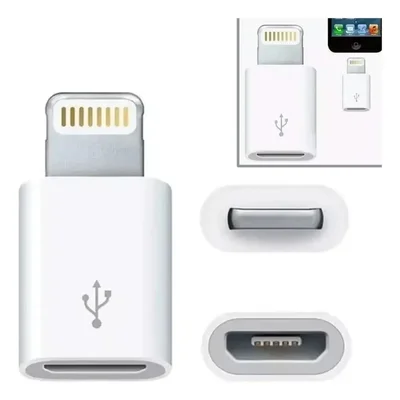 Adaptador Micro Usb Fêmea X  Macho Iphone, Ipads E Ipods.