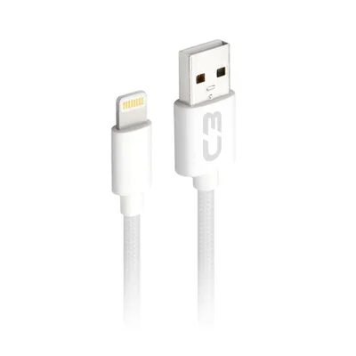 Cabo Usb Lightning 1 Metro Cb-l11wh Branco - C3plus