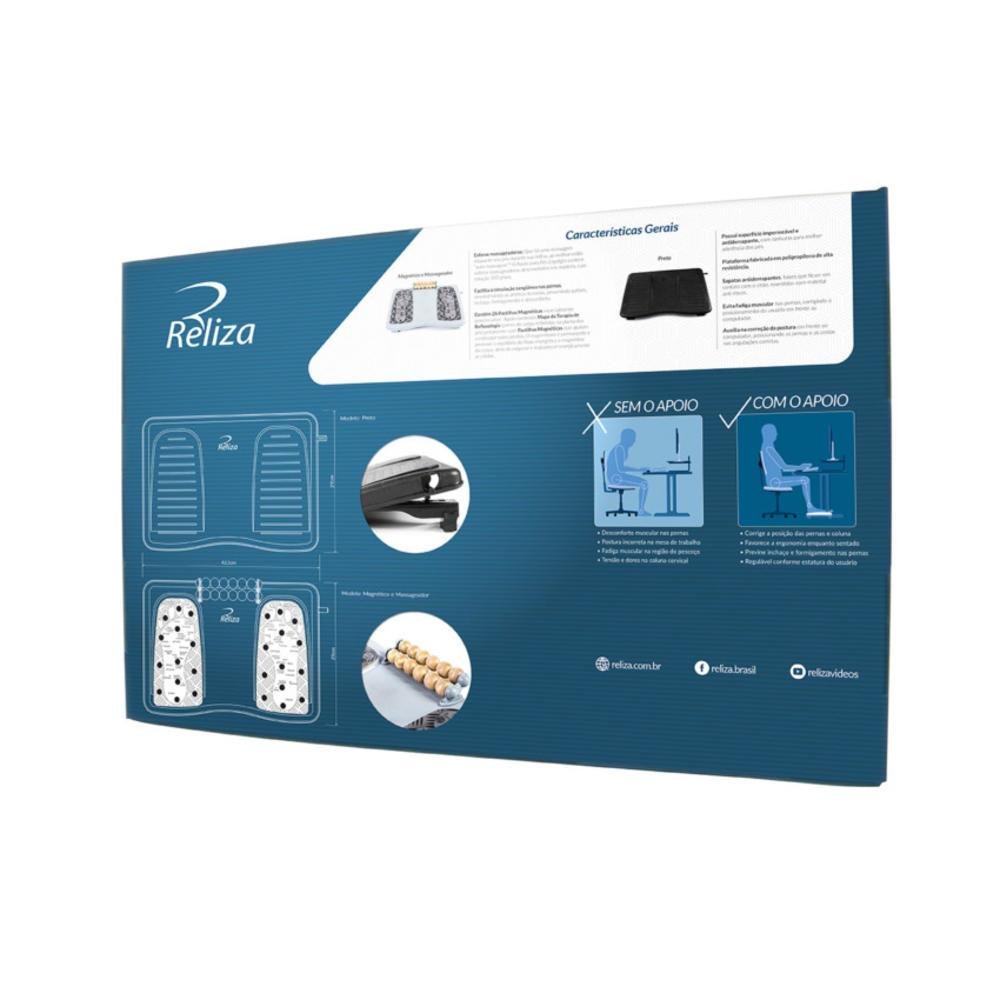 Imagem 2 de 5 do produto Apoio Para Pés Magnético Reliza Ergolight - Ajustável