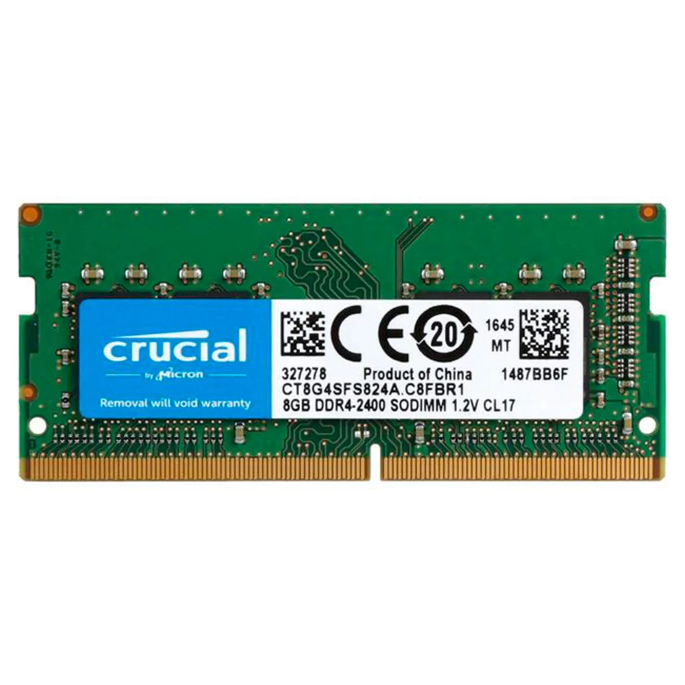 Memória SODIMM 8GB DDR4 2400MHz Crucial para