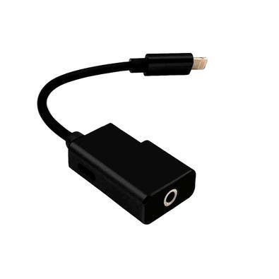 Adaptador Lightning 2 Em 1 - Fone P2 3,5mm + Carregador - Para Iphone