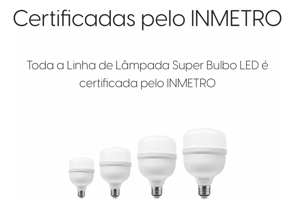 Imagem 4 de 5 do produto Lâmpada Super Bulbo Led Alta Potência 50w E27 6500k Branca Fria Bivolt - Elgin
