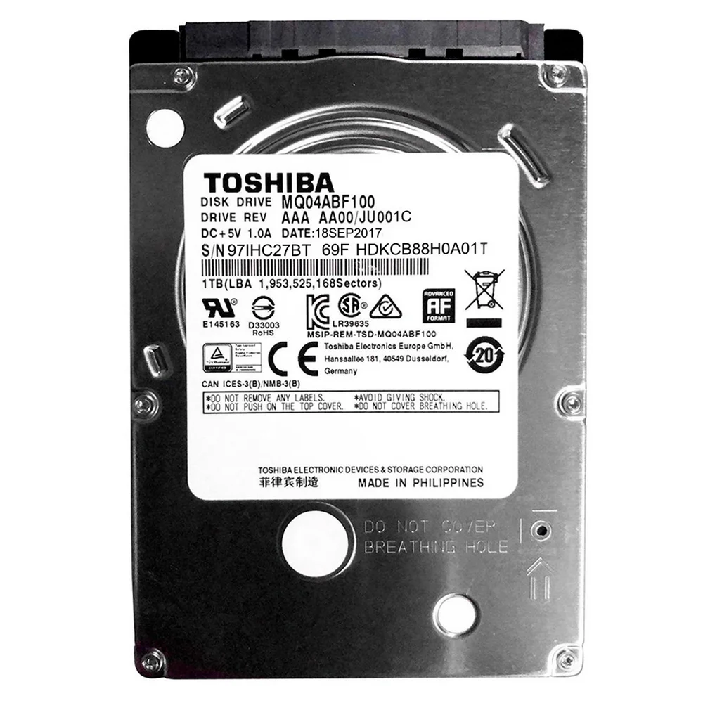 HD 1 TB para Notebook Toshiba MQ04ABF100 128MB HD 1 TB para Notebook Toshiba MQ04ABF100 128MB