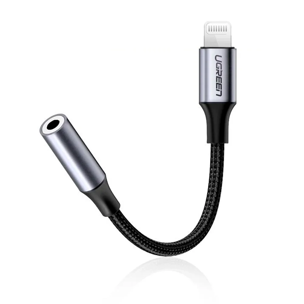 Imagem 2 de 5 do produto Adaptador Ugreen Us211 Lightning Para P2 3.5mm 10cm