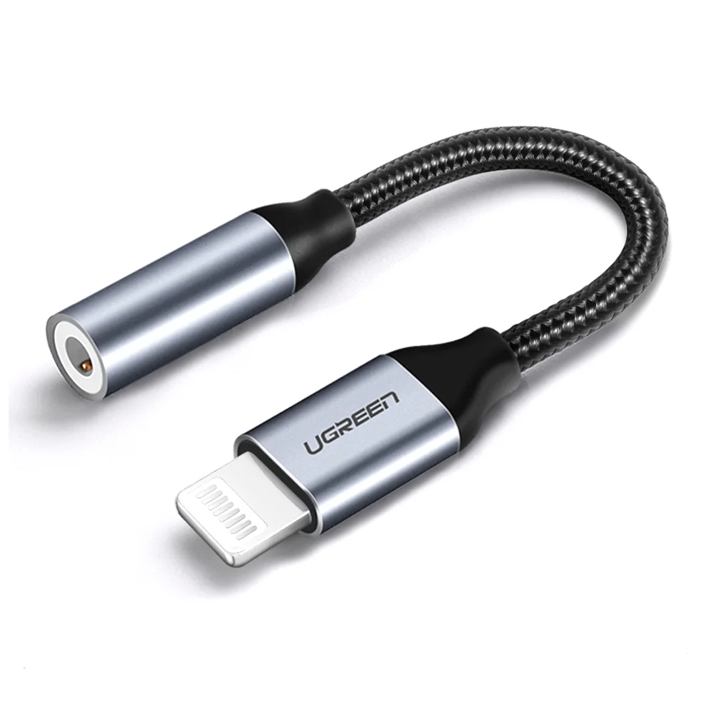 Imagem 3 de 5 do produto Adaptador Ugreen Us211 Lightning Para P2 3.5mm 10cm
