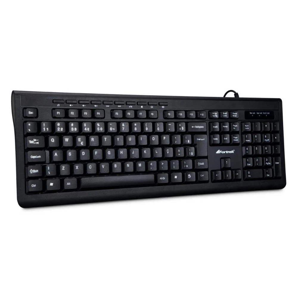 Imagem 3 de 5 do produto Teclado Multimídia Fortrek MKL-101, USB, ABNT2