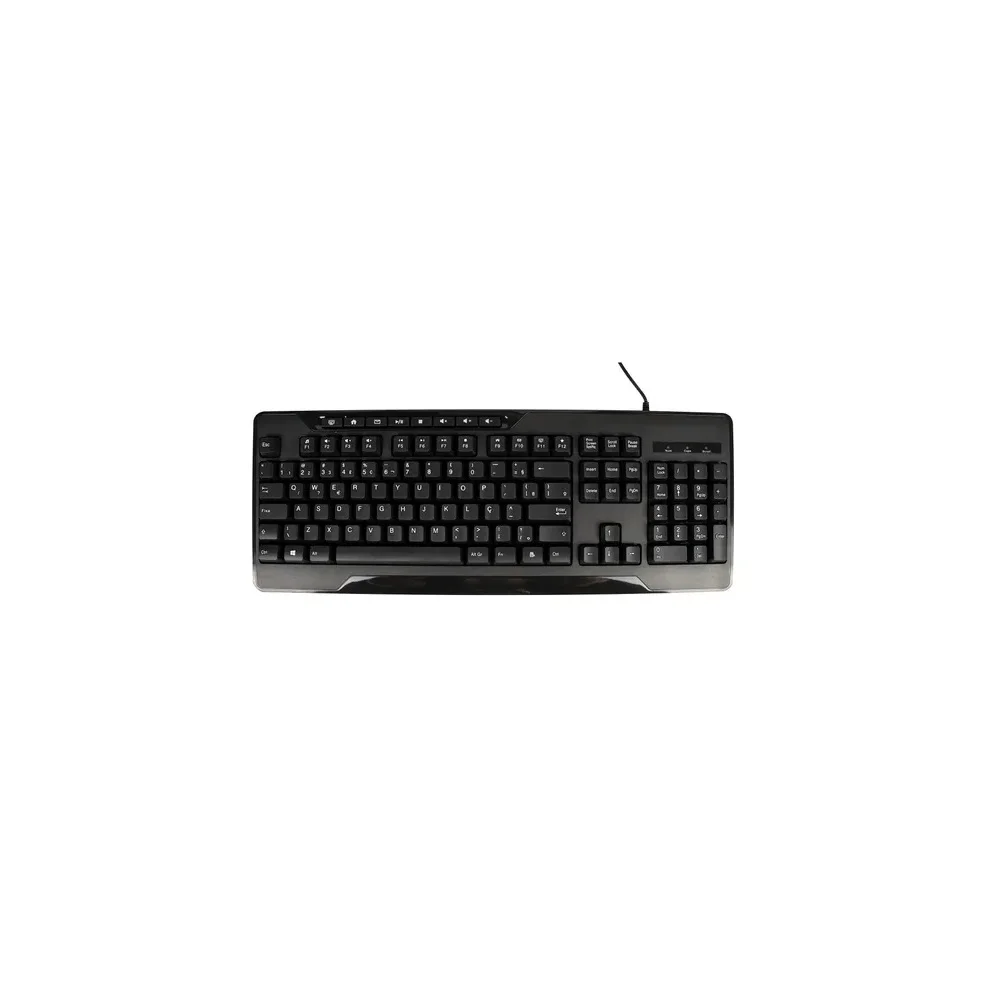Imagem 5 de 5 do produto Teclado Multimídia Fortrek Olk101, USB 2.0, ABNT2, Preto - 75858