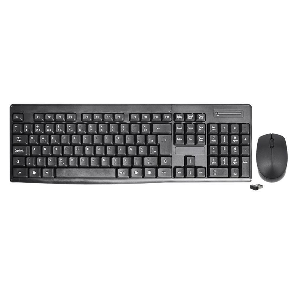 Kit Teclado e Mouse sem Fio Preto, KMEX KA-6039 B2KA60390010B0X