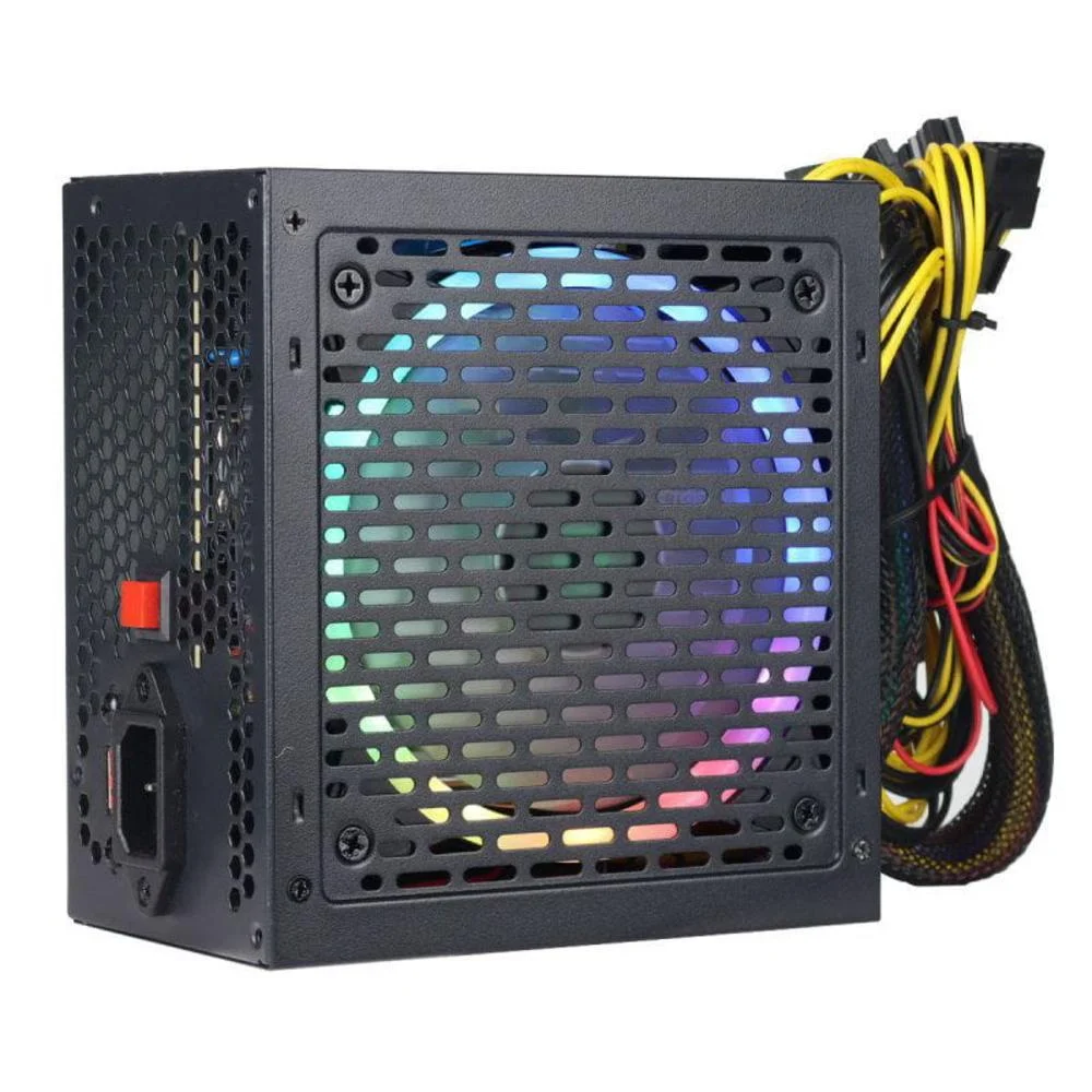 Imagem 3 de 5 do produto Fonte Vinik Gamer Dash, 600W, FAN LED RGB, Preto - VFG600WPR