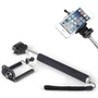 Bastão Selfie Extensor 90cm Para Smartphone E Câmera De Ação Com Suporte