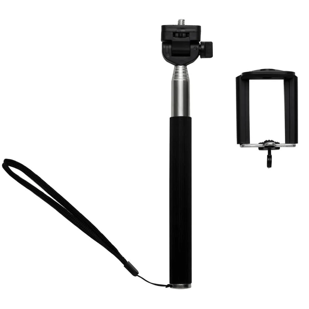 Bastão Selfie Extensor 90cm Para Smartphone E Câmera De Ação Com Suporte Bastão Selfie Extensor 90cm Para Smartphone E Câmera De Ação Com Suporte