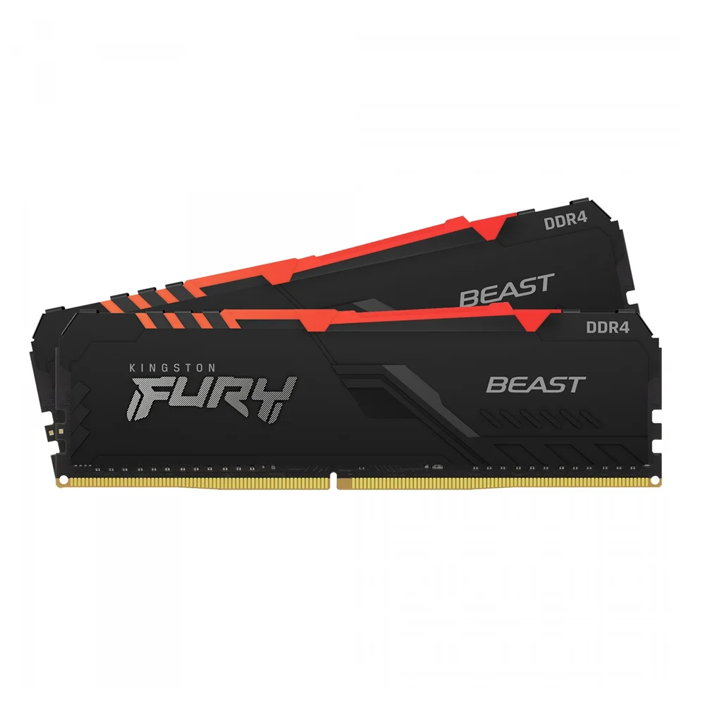 Memória Kingston Fury Beast RGB 16GB 2666MHz DDR4