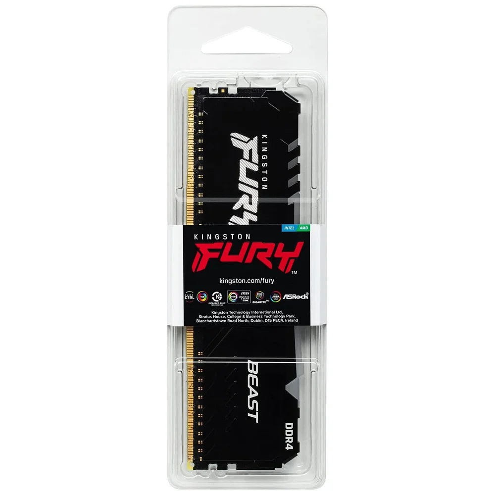 RGB Beast Fury Kingston Memória 2666MHz DDR4 16GB×2枚 BEAST FURY KINGSTON 16GB DDR4 2666MHz メモリー