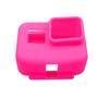 Capa Case Silicone Gopro Hero 7 6 5 Black Uso Com Frame De Montagem Cor Rosa