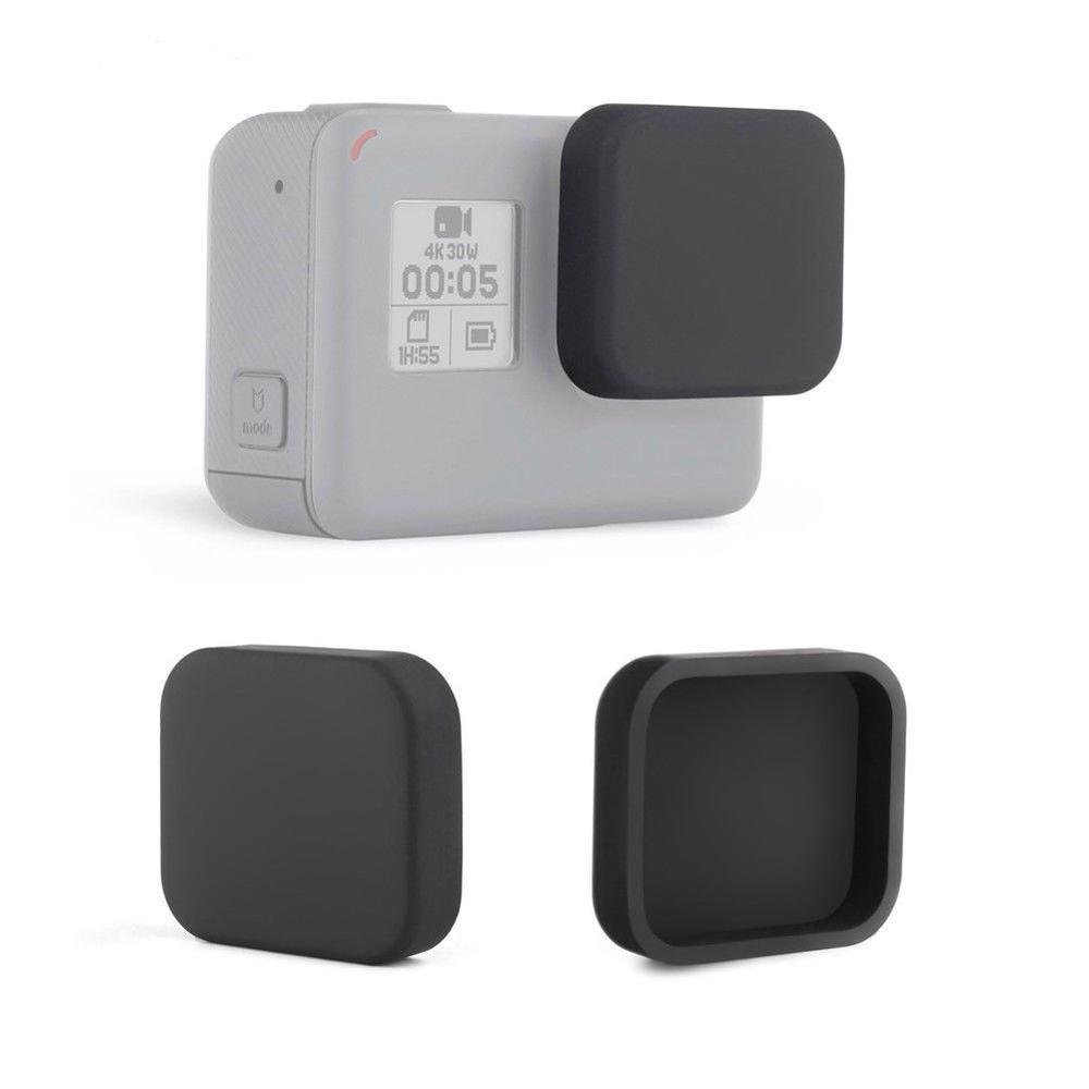 Imagem 2 de 4 do produto Tampa Protetora Lente Gopro Hero 5 6 7 Black E Hero 2018 Em Silicone Cor Preto