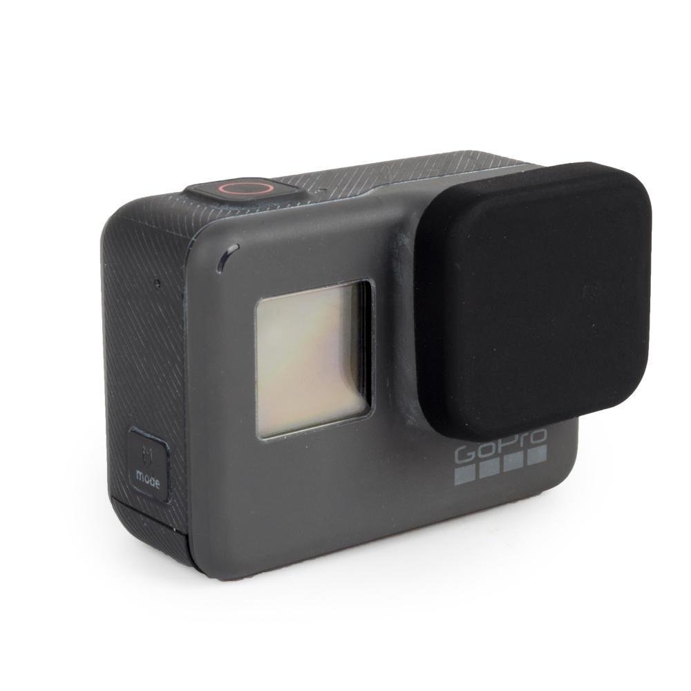 Imagem 4 de 4 do produto Tampa Protetora Lente Gopro Hero 5 6 7 Black E Hero 2018 Em Silicone Cor Preto