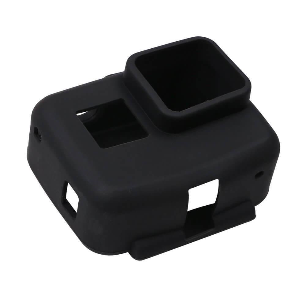 Capa Case Silicone Gopro Hero 7 6 5 Black Uso Com Frame De Montagem Cor Preto