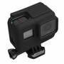 Capa Case Silicone Gopro Hero 7 6 5 Black Uso Com Frame De Montagem Cor Preto