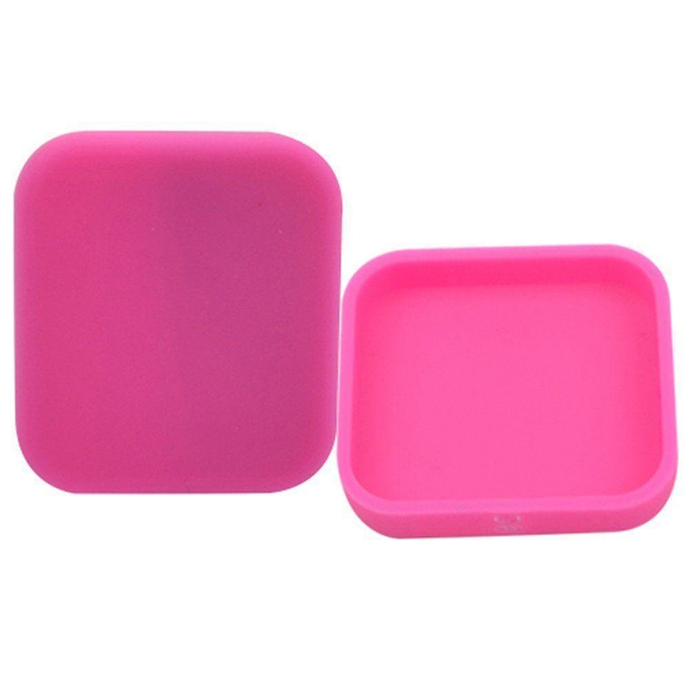 Tampa Protetora Lente Gopro Hero 5 6 7 Black E Hero 2018 Em Silicone Cor Rosa