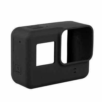 Case Capa Silicone Gopro Hero 5 6 7 Black Uso Sem Frame De Montagem Cor Preto
