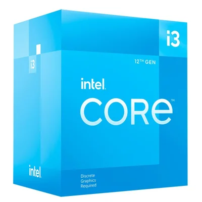 Processador Intel I3-12100F, 3.3GHz, Cache 12MB, Quad Core, 8 Threads, LGA 1700 - BX8071512100F