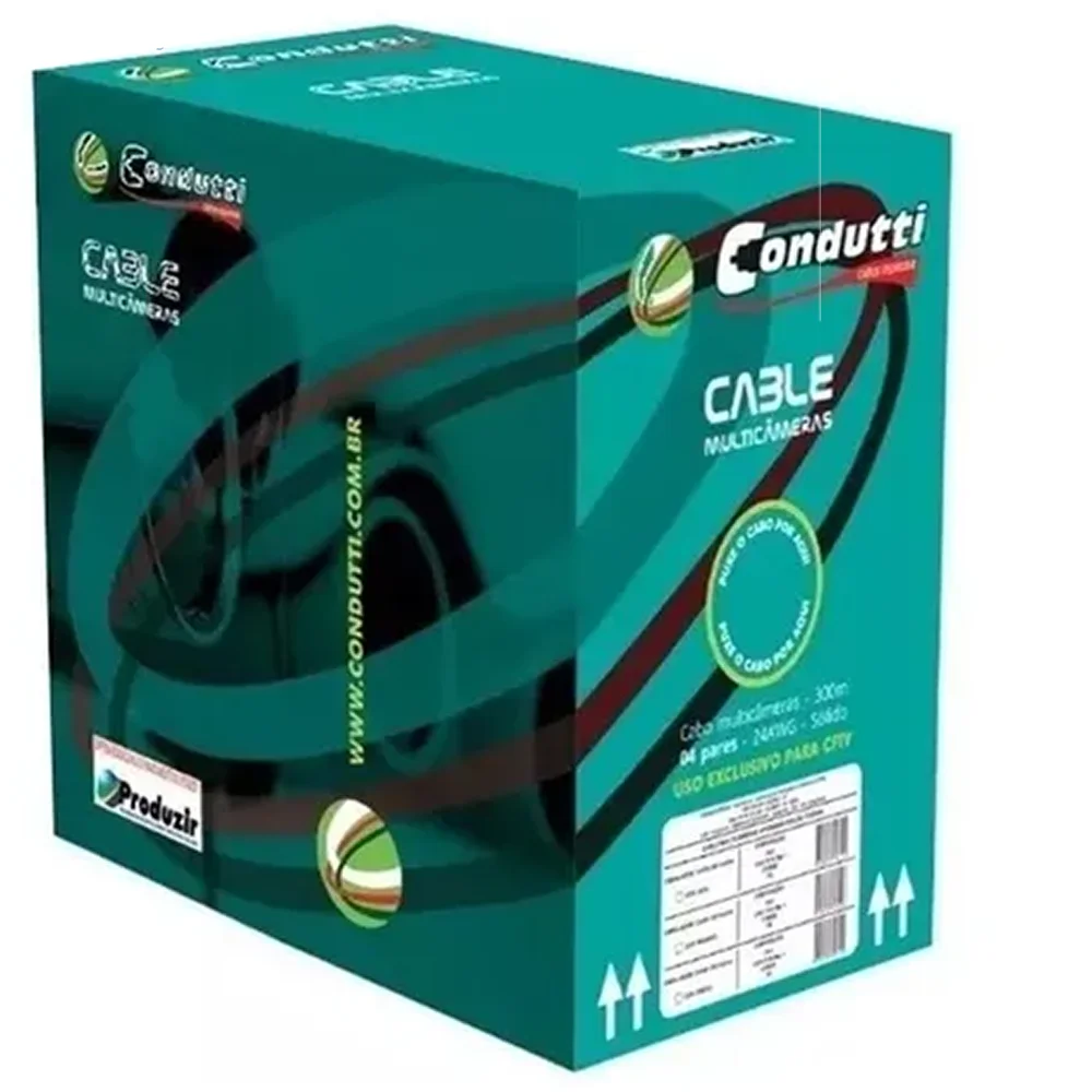 Imagem 3 de 5 do produto Metro De Cabo De Rede Utp Cat5 4 Pares 24awg Preto, Condutti (venda Por Metro)