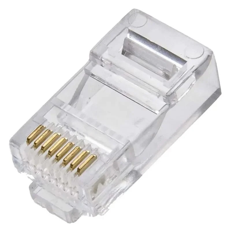 Imagem 2 de 3 do produto Plug Conector Rj45 Macho Cat 6 8 Vias - Crimpar - Wt-6065-solid