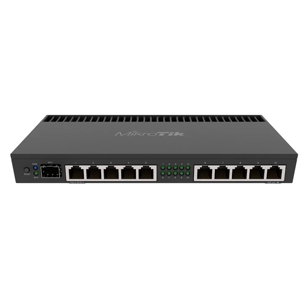 Imagem 1 de 5 do produto Roteador Mikrotik Routerboard Rb4011igs+rm 10 Portas Giga + 1 Porta Sfp+ Saída Poe Na Porta 10