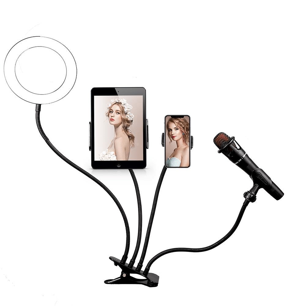 Iluminador Ring Light 6´´ Led Usb 4 Em 1 Professional Live Stream