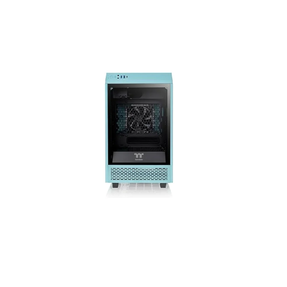 Imagem 3 de 4 do produto Gabinete Thermaltake The Tower, 100 Mini Turquesa 3*g.lateral Vidro /2*120mm Ca1r300sbwn00.