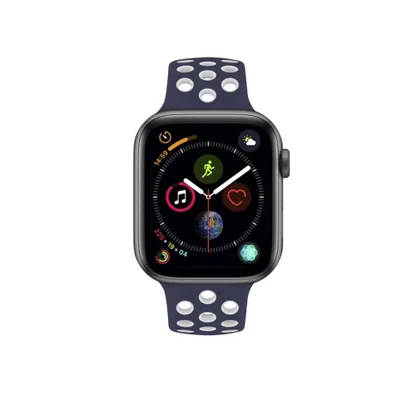 Pulseira Para Apple Watch 38mm/40mm - Armor Running - Azul Escuro E Branco - Gshield