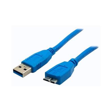 Cabo USB Para USB Micro B, Para HD Externo, 1.5M, Azul