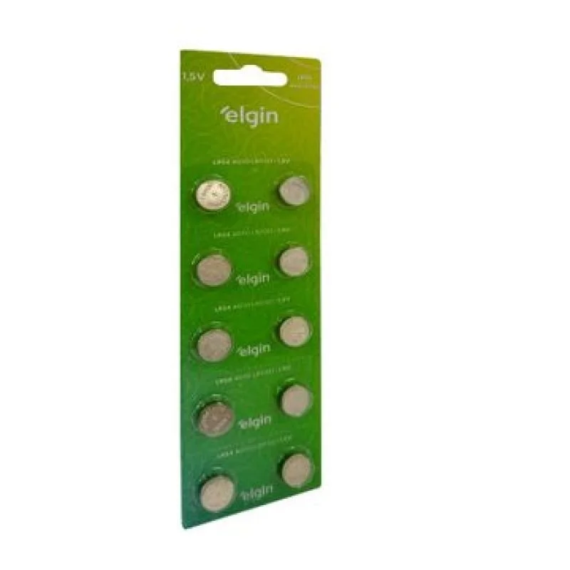 Imagem 5 de 5 do produto Bateria Alcalina Elgin  LR54 - AG10 / LR1130, 82254, Cartela Com 10 Unidades