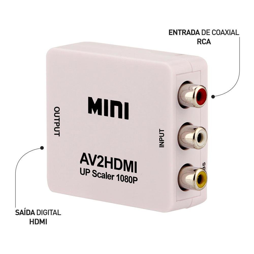 Imagem 3 de 4 do produto Conversor Av RCA Para HDMI 1080p Alimentação USB