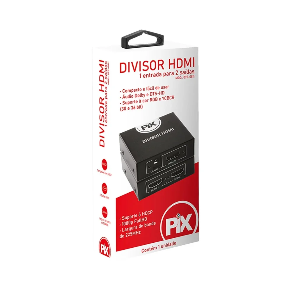 Imagem 3 de 5 do produto Divisor De Video - Hdmi 1 Entrada Para 2 Saidas - 1.4