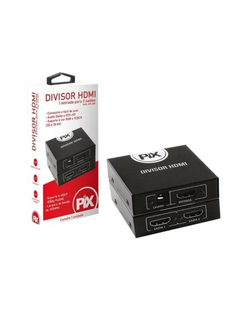 Imagem 4 de 5 do produto Divisor De Video - Hdmi 1 Entrada Para 2 Saidas - 1.4