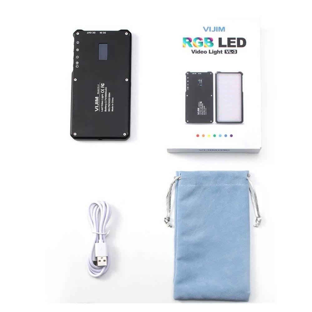 Imagem 4 de 5 do produto Iluminador De Led Rgb Para Câmeras / Celulares - Vijim Vl-3