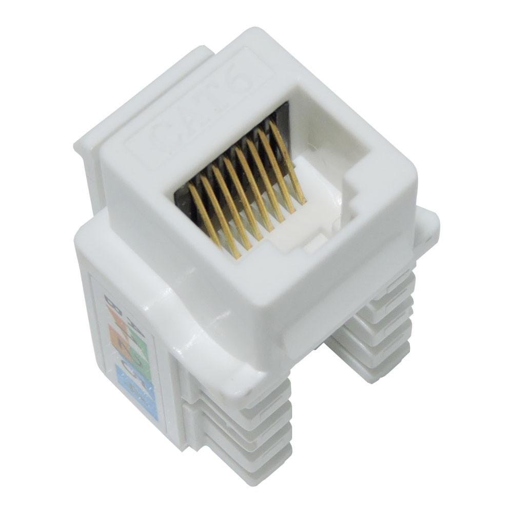 Imagem 3 de 5 do produto Conector Fêmea Keystone RJ45 CAT6 Win Cabos