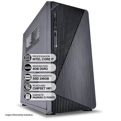 Computador Desktop, Intel Core I7, 3a Geração, 8gb Ram, Ssd 240gb, Hdmi.