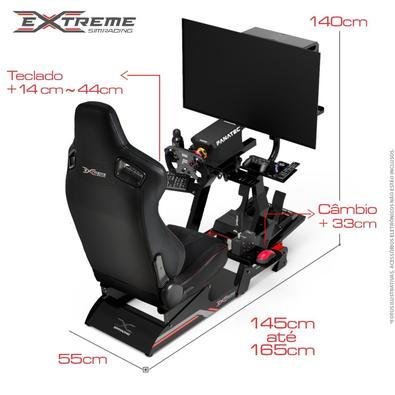 Cockpit Simulador Suporte Para Volante Ve3 KaBuM