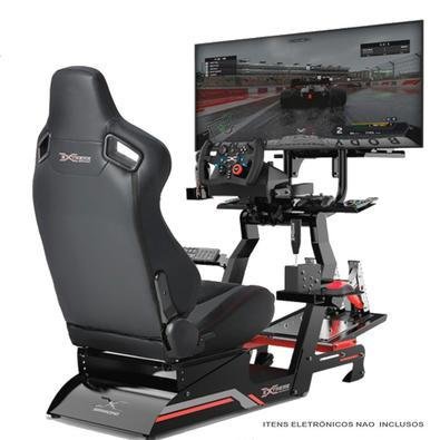 Cockpit Simulador Suporte Para Volante Ve3 KaBuM