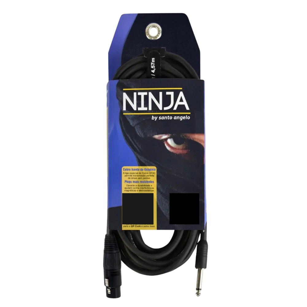 Imagem 3 de 5 do produto Cabo Santo Angelo Ninja Sc-20 P10 Mono / Xlr Femea 10 Ft / 3.05 Metros